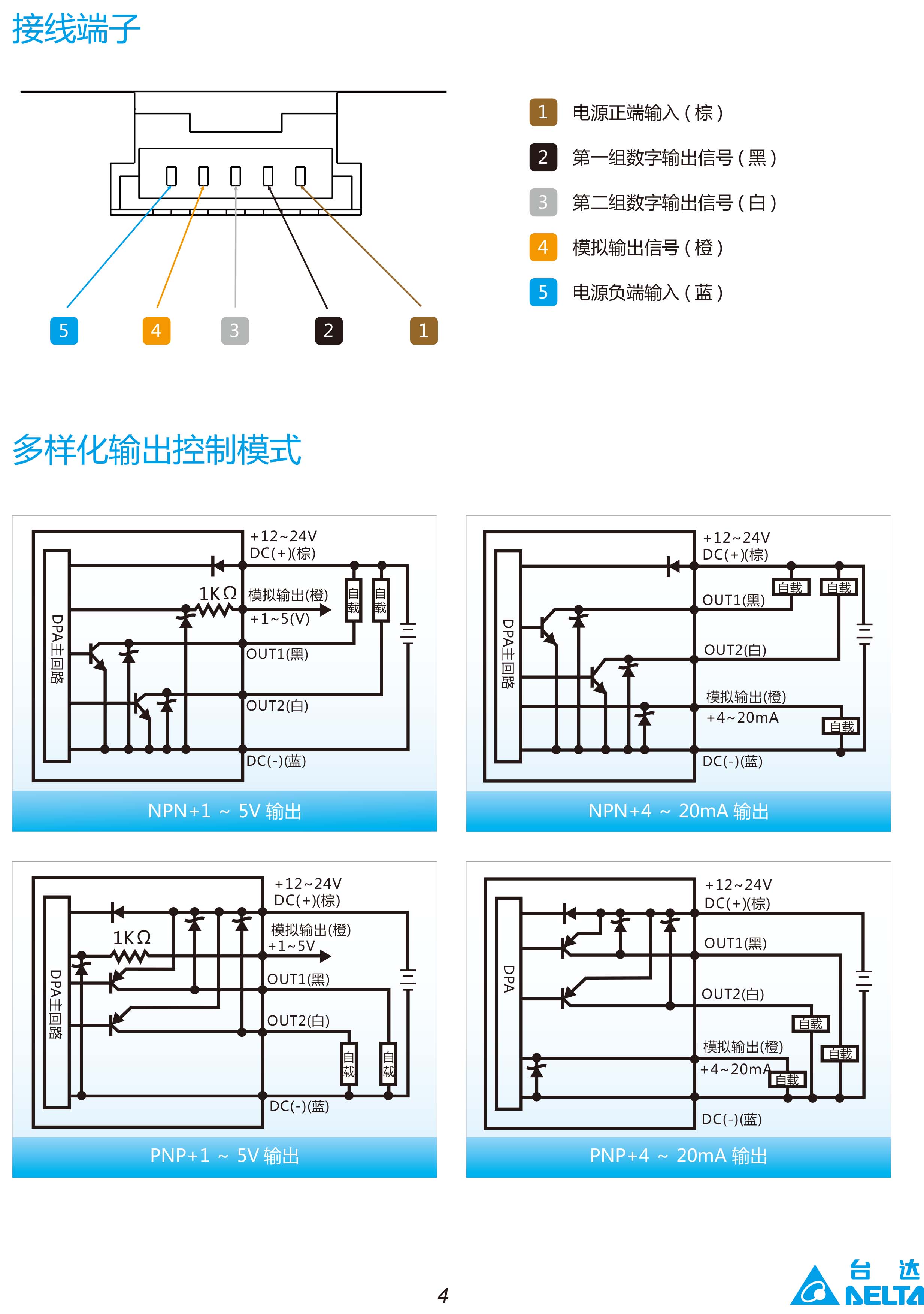 臺達DPA微型壓力傳感器型號|工作原理